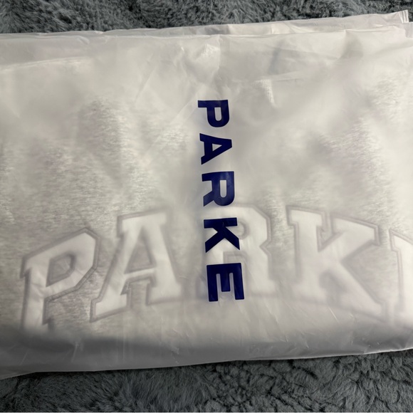 Parke Women's Gray Mock Neck Sweatshirt L/XL NWT - Picture 4 of 5